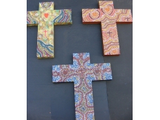 Cross. Christian. Painted